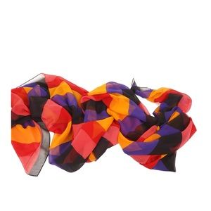 Ellen Tracy 100% Silk Colorful Scarf OS